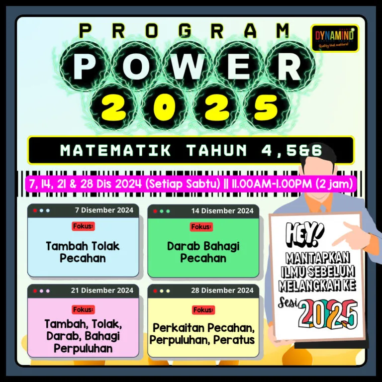 Noprice ALL - Program POWER Matematik Tahun 4,5 & 6 - Dis 2024